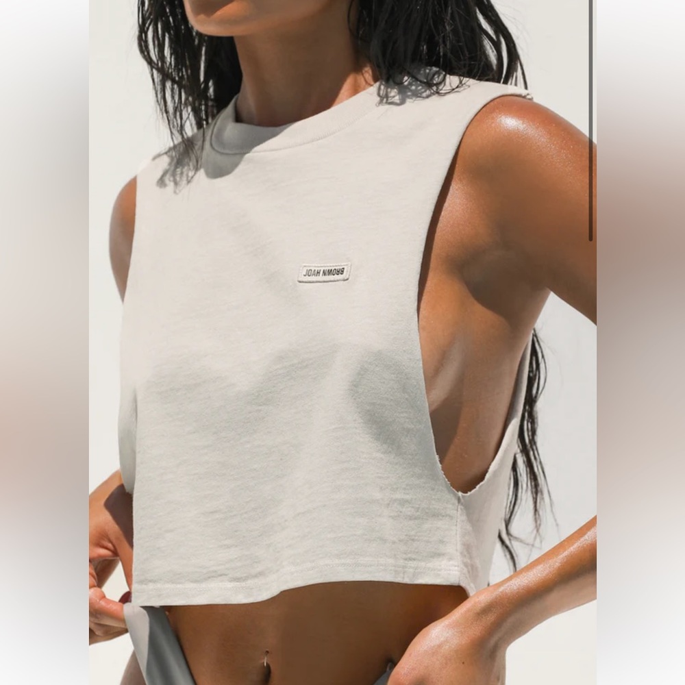 Joah Brown Cutoff Boyfriend Tank